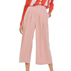 NWT TOPSHOP Ivy Crop Wide Leg Trousers Size 8